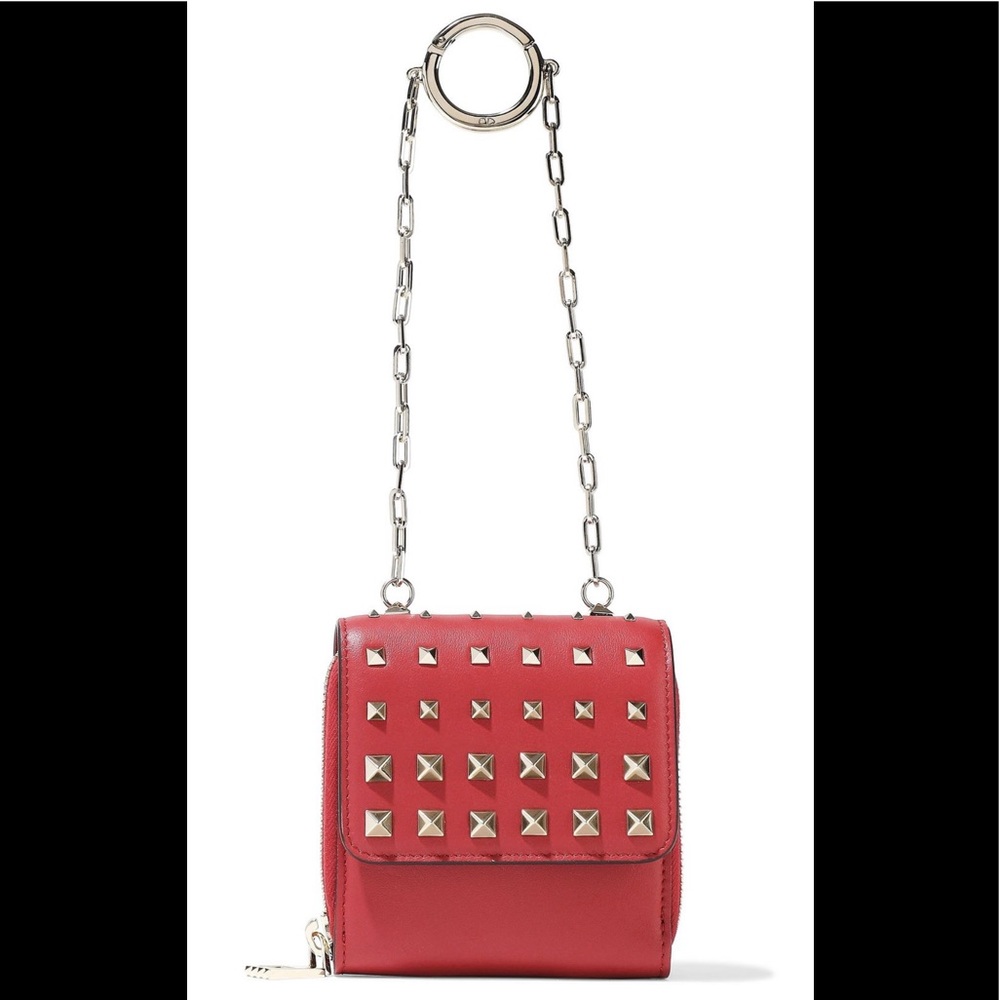 New Valentino Garavani Micro Studded Leather Clutch